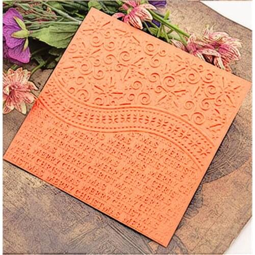 HOT plastic Text craft card making paper card album wedding decoration clip Embossing folders