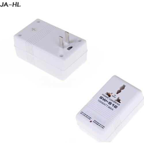 110V To 220V Step Up Down Voltage Converter 100W Watt Transformer Travel Socket
