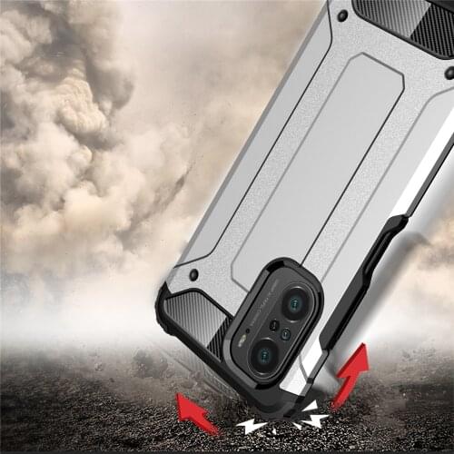 For Xiaomi Poco F3 Case Cover for Xiaomi Poco F3 X3 NFC M2 F2 Pro Phone Case Heavy Duty Armor Shockproof TPU Rubber Shell Coque