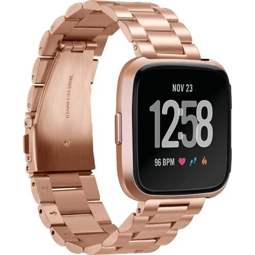 Watch Strap for Fitbit Versa Lite Band Stainless Steel Strap Bracelet Watchband for Fitbit Versa Replace Wristbands Accessories