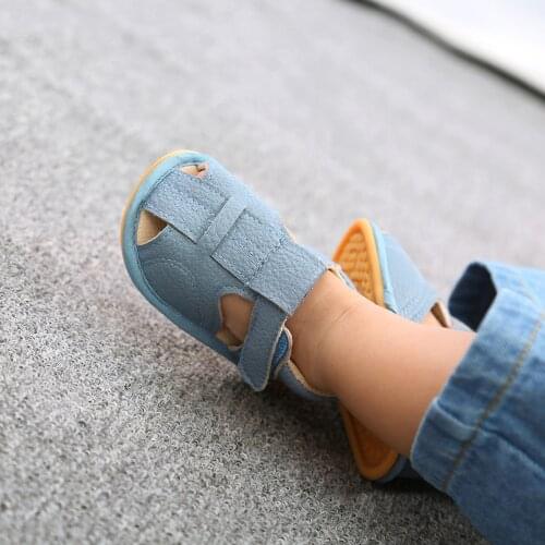 Summer Baby Boys Girls Sandals Non-slip Soft Rubber Sole Flat Walking Shoes Newborn Infant Toddler First Walker Casual Shoes