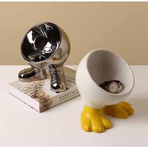 Nordic Luxury Lovely Feet Storage Decoration Ornaments Porch Key Watch Arrangement Desk Candy Snacks Storage Ornament Room Decor