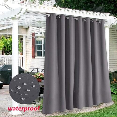 ELAK Mordern Solid Color Curtains for Living Room Bedroom Waterproof Blackout Curtains Simpe Window Treatments Drapes Customize