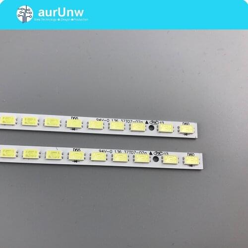2pcs/lot LED backlight strip for LG 37LV3550 37T07-02a 37T07-02 37T07006-Y4102 73.37T07.003-0-CS1 T370HW05do 1 piece=60LED 478mm