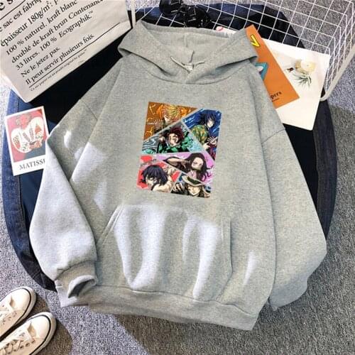 Anime Demon Slayer Kimetsu No Yaiba Harajuku Manga Hoodie Women Men Unisex Sweatshirts Spring Autumn Hot Sale Pullovers Hoody