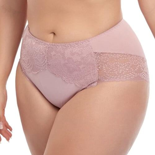 Comfortable 6 Colors Panty For Women Big Size Mid- Rise Briefs With Floral Lace Female Cozy Lingerie Underpants XL-6XL