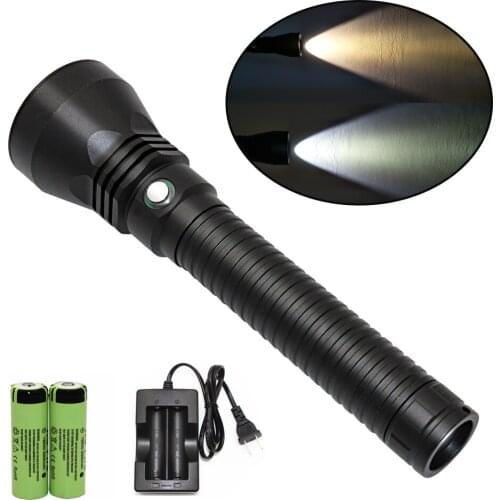 Uranusfire Waterproof underwater 5000LM XHP70 LED Scuba Diving flashlight White/Yellow Light flash light dive Lamp Torch