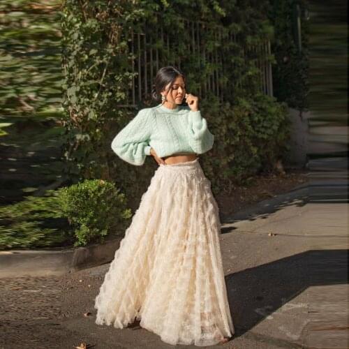 Princess Birthday Skirt For Photo Shoot Tiered Autuam Skirt For Women Long Maxi Skirt Christmas Gowns Faldas Mujer