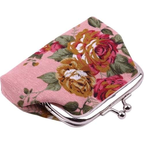 Women Wallet Hasp Coin Purse 2019 Women Retro Small Wallet Lady Vintage Flower Fashion Clutch Bag Money Bag Good Flowers Gift