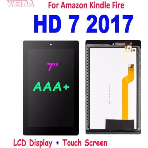 For Amazon Kindle Fire 7th Gen HD7 2017 HD 7 2017 SR043KL LCD Display Touch Screen Digitizer Assembly For Amazon HD 7 2017 LCD