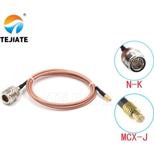 1PCS TEJIATE Adapter Cable N To MCX Type NK Convert MCXJ 8-90CM 1M 1.5M 2M Length Connector RG316 Wire