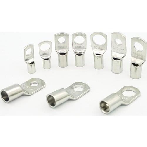 10 Pieces of SC16-6/8/10/12 Peeking Snout, Short Copper Nose, Copper Wire Ear, Crimping Nose, 16 Square SC Terminal Block