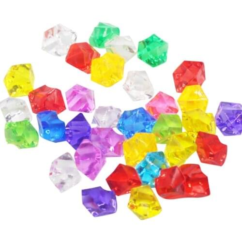 100PCS Chessman Game Pieces 14*11mm Acrylic Crystal Diamond Pawn Irregular Stone For Board Game Accessories