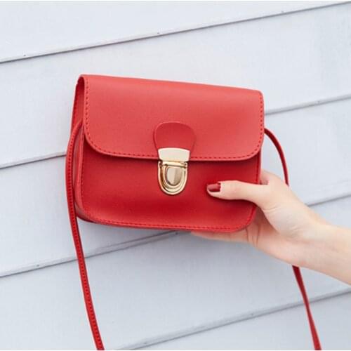 2021 New Fashion Ladies Messenger Bags Cheap Hasp PU Leather Small Shoulder Bags Women Crossbody Bag For Girl Brand Handbags 102