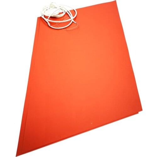 220V 6000W 850*1450*1.5mm Conveyor Belt Valcanizer Press Heater PT100 and 1500mm lead wire come out from right corner of 850mm