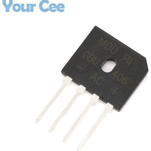 5 pcs Diode Bridge Rectifier GBU406 4A 600V