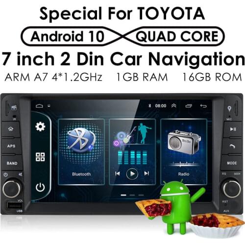 2Din Android 9.0 Car Multimedia Player Car GPS For Toyota Universal RAV4 COROLLA VIOS HILUX Terios Land Cruiser Camry Hiace WIFI