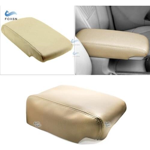 Beige Color For Toyota Avalon 2005 2006 2007 2008 2009 2010 2011 2012 Microfiber Leather Center Console Armrest Box Cover Trim