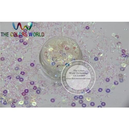 BR346-114 Mix Colors and Shapes Glitter for nail art and DIY decoration 1Pack =50g