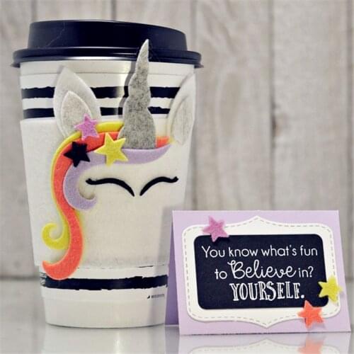 Long Hair Unicorn Set Metal Cutting Dies Stencil for DIY Scrapbooking Photo Paper Cards Making Decorative Crafts