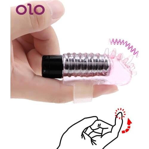 OLO G-spot Massage Finger Vibrator Flirting Clitoris Vaginal Stimulator Female Masturbator Sex Toys for Women Couple Erotic Toys