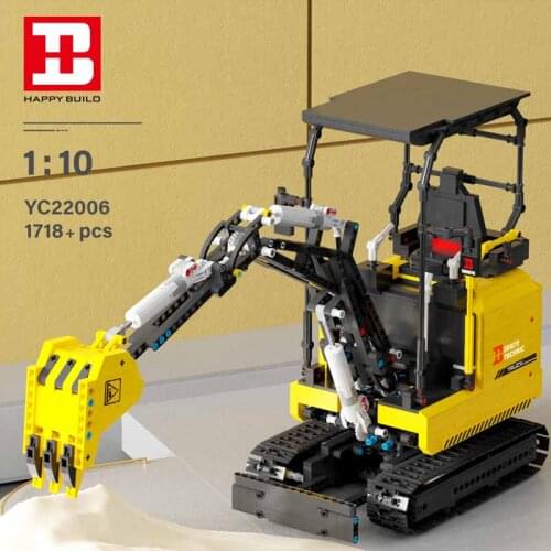 RC Big Excavator Building Blocks City Engineering Remote Control Bulldozer Brick Modle MOC Toys For Kid Birthday Gift Home Decor