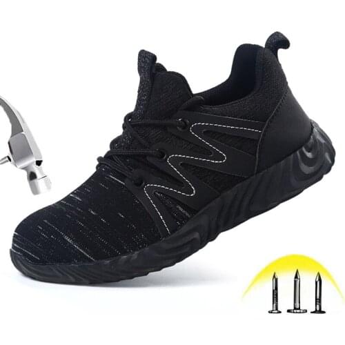 Indestructible Outdoor Steel Toe Cap Safety Shoes Mens Soft Comfortable Wear resistant Construction Work Electric Welding Shoes