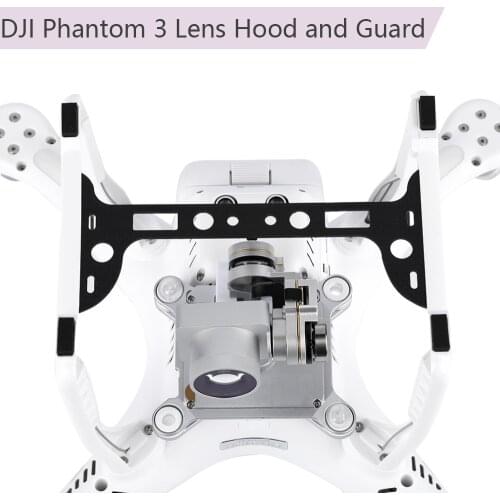 2 IN 1 Camera Lens Hood Sun shade Carbon Fiber Gimbal Guard for DJI Phantom 3 Drone Spare Parts Camera Stabilizer Protector