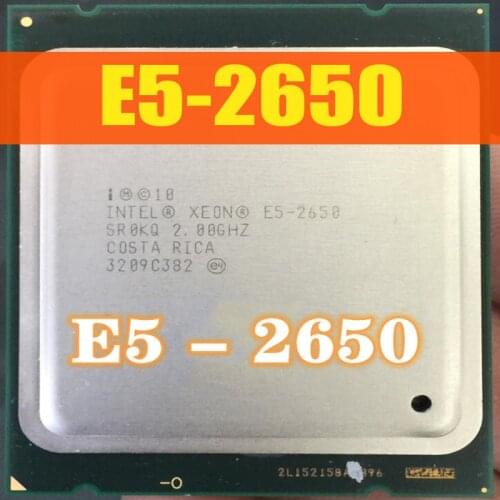 Xeon E5-2650 Eight-Core Ivy Bridge EP Processor 2.6GHz 8.0GT/s 20MB LGA 2011 CPU CPU 100% normal work