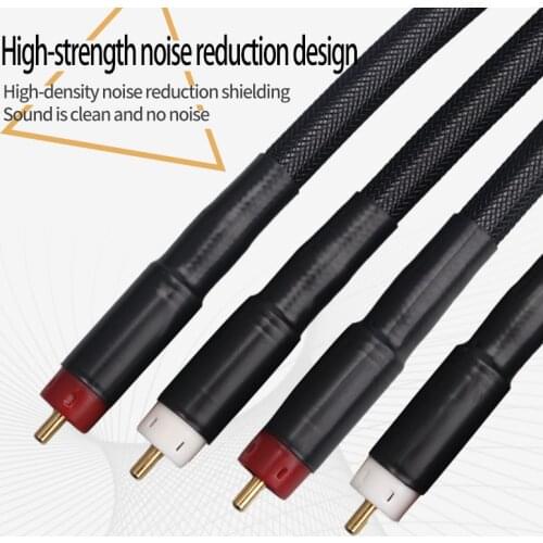 Xangsane HIFI fever-grade professional audio pure silver audio signal cable decoder audio cable rca to rca cable hifi
