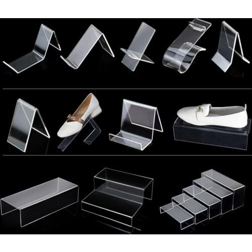 Clear Acrylic Shoe Store Display Stands Rack Holder Sandal Display Stands,Shoe Display Rack Shoe Support