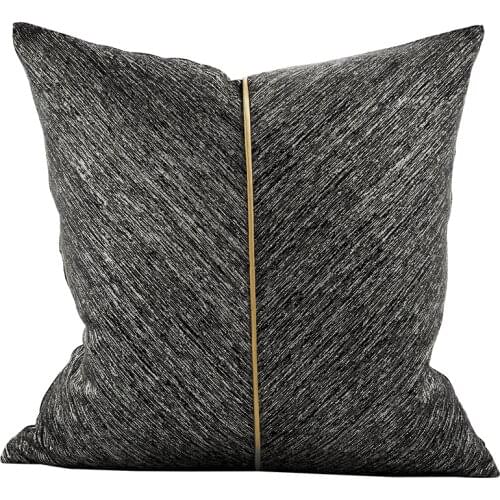 Modern Cushion Covers Decorative Pillow Cover For Living Room Dark Grey Striped Sofa Pillowcase Home Decor 45x45cm/30x50cm