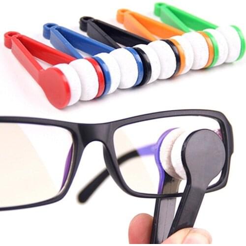Handy Glasses Cleaner Tools F Random Color Super Fine Fiber Glasses Cleaner Rub Power with lens Clothes Cleaner