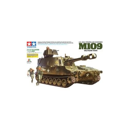 TAMIYA 37013 M109 155mm self-propelled howitzere "Vietnam battlefield"