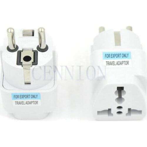 US EU UK AU to DE AC Power Plug Travel Adapter Converter 100pcs express shipping