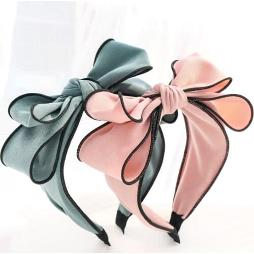 Floral Big Bow Hairbands For Women Korea Hair Accessories For Girls Hair Band Hair Bows Hairband Headbands