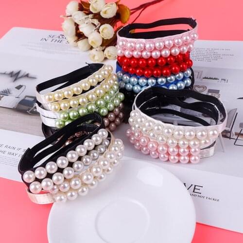 1Pair Fashion Imitation Pearl Heels Band Elastic Straps Accessory Decoration For Women Shoelace Shoe