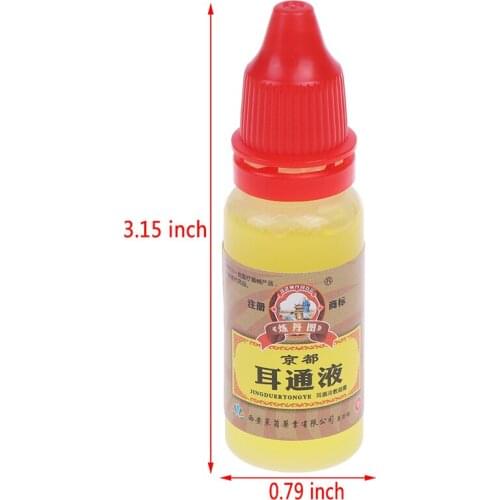 High Quality 1Pcs 15 ML Ear Liquid Acute Otitis Drops Chinese Herbal Medicine For Ear Tinnitus Deafness Sore