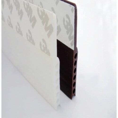 1pcs Self Adhesive Silicone Bottom Door Window Tape 3m Rubber Sealing Strip Weatherstriping Sound Insulation