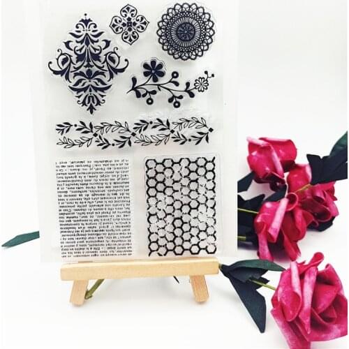 11*16CM Hot selling Honeycomb wall transparent clear stamp / silicone seal roller stamp DIY scrapbook album / card production