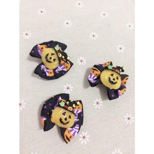 Handmade Halloween dog christmas hair bows Dog hairpin pet hair bows Assorted styles pet hair accessories for christmas 30pcs