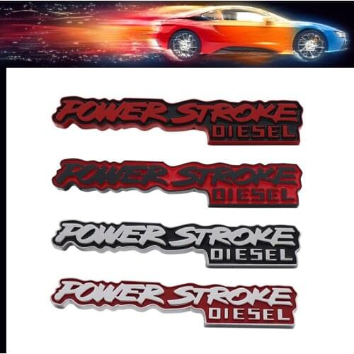 3D Premium POWER STROKE DIESEL car Hood Fender trunk Rear Bonnet Nameplate Decal Emblem Badge Sticker for Excursion 3.0 F-150