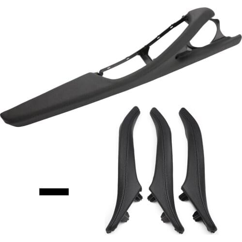 4 pcs Left main drivers armrest assembly LHD door handle armrest Button frame bracket for BMW 5 series F10 F11 F18 2010--2017