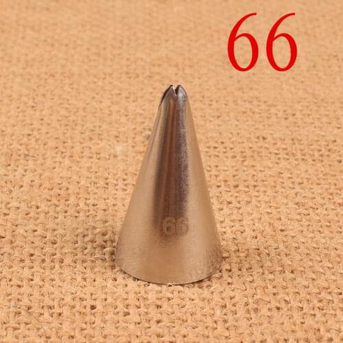 #66 Small Leaf Mounting Pastry Tip 304 Stainless Steel Pastry Tube Pastry Tip Baking DIY Cream Cake Tool Small Number