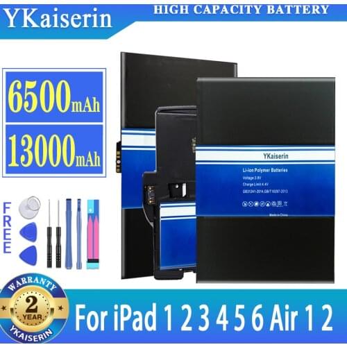 Tablet Battery For iPad 1 2 3 4 5 6 Air 1 2 Bateria For iPad6 Air1 Air2 ipad2 ipad3 ipad4 ipad5 ipad6 A1566 A1571 Battery