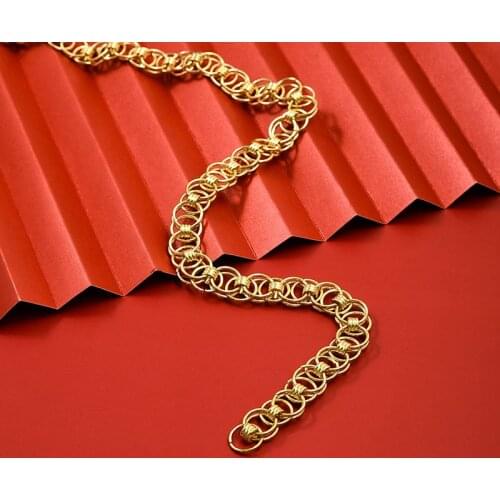1 meter DIY Gold Brass Chains Handmade Metal Necklace Accessories Hot Selling Statements Copper Bag Clothing Accessory CS714