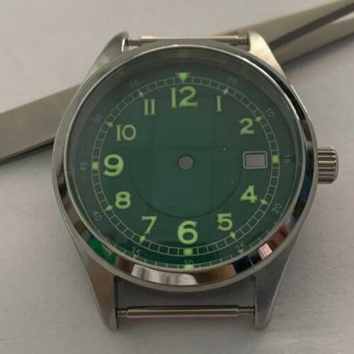 Sapphire Glass 316L Stainless Steel Watch Case + Watch Dial Watch Accessories Sets for NH35 / NH36 Movement