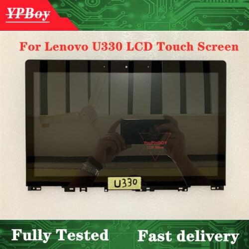 13.3 inch For Lenovo U330 U330P LCD Display Touch Screen Digitizer Assembly matrix B133XTN01.3 HB133WX1-402 M133NWN1 R3 1366*768
