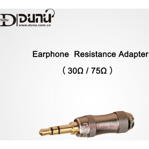 DUNU Original Earphone Impedance Plug Audio earphone Jack Earphone Resistance Adapter 30/75 Ohm