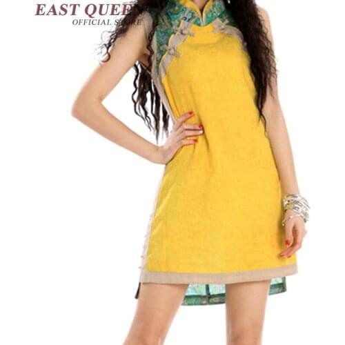 Cheongsam qipao Chinese orienal dress China female traditional Chinese clothing qi pao ladies 2018 summer dresses AA2434